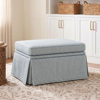 Uixe Skirted Rectangular Flip-Top Storage Ottoman