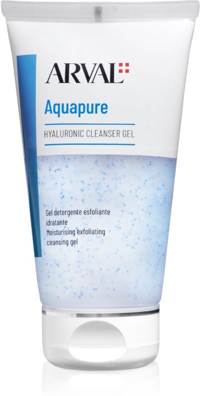 Arval Aquapure Hyaluronic cleanser gel light exfoliating gel for perfect skin cleansing 150 ml