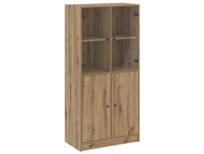 vidaXL Highboard mit Türen Artisan-Eiche 68x37x142 cm Holzwerkstoff