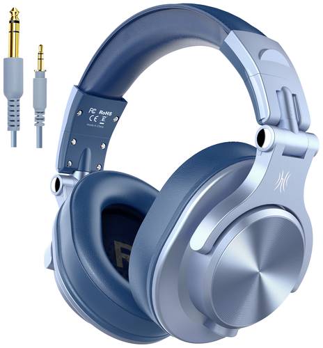 OneOdio Fusion A70 Over Ear Headset Bluetooth Stereo Blau High-Resolution Audio Headset, Schwenkbare Ohrmuscheln DJ