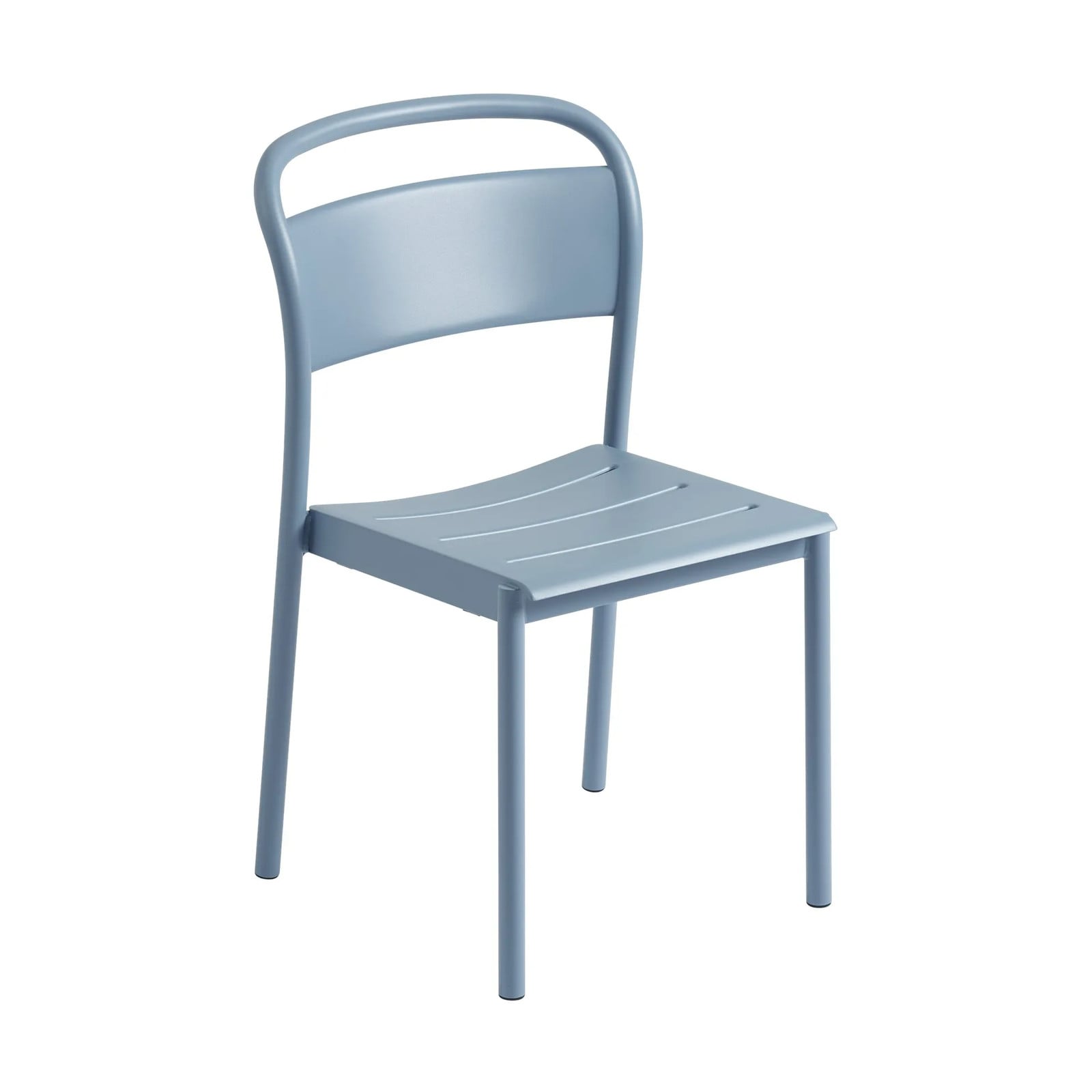 Muuto Linear Steel Side Chair in Pale Blue
