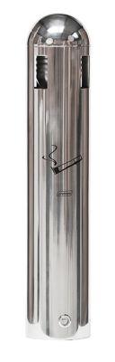 Wandascher Probbax, Volumen 1,8 l, mit Trichter, verschließbar, mit Dach, B 102 x T 110 x H 500 mm, Edelstahl, edelstahlfarben