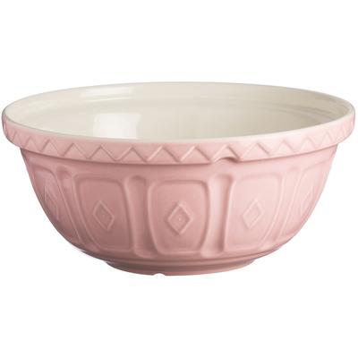 Rührschüssel MASON CASH, pink, H:12cm T:26cm Ø:26cm, Steingut, Schüsseln, Rührschüssel, mit markantem Muster, auch als Obst- oder Salatschüssel