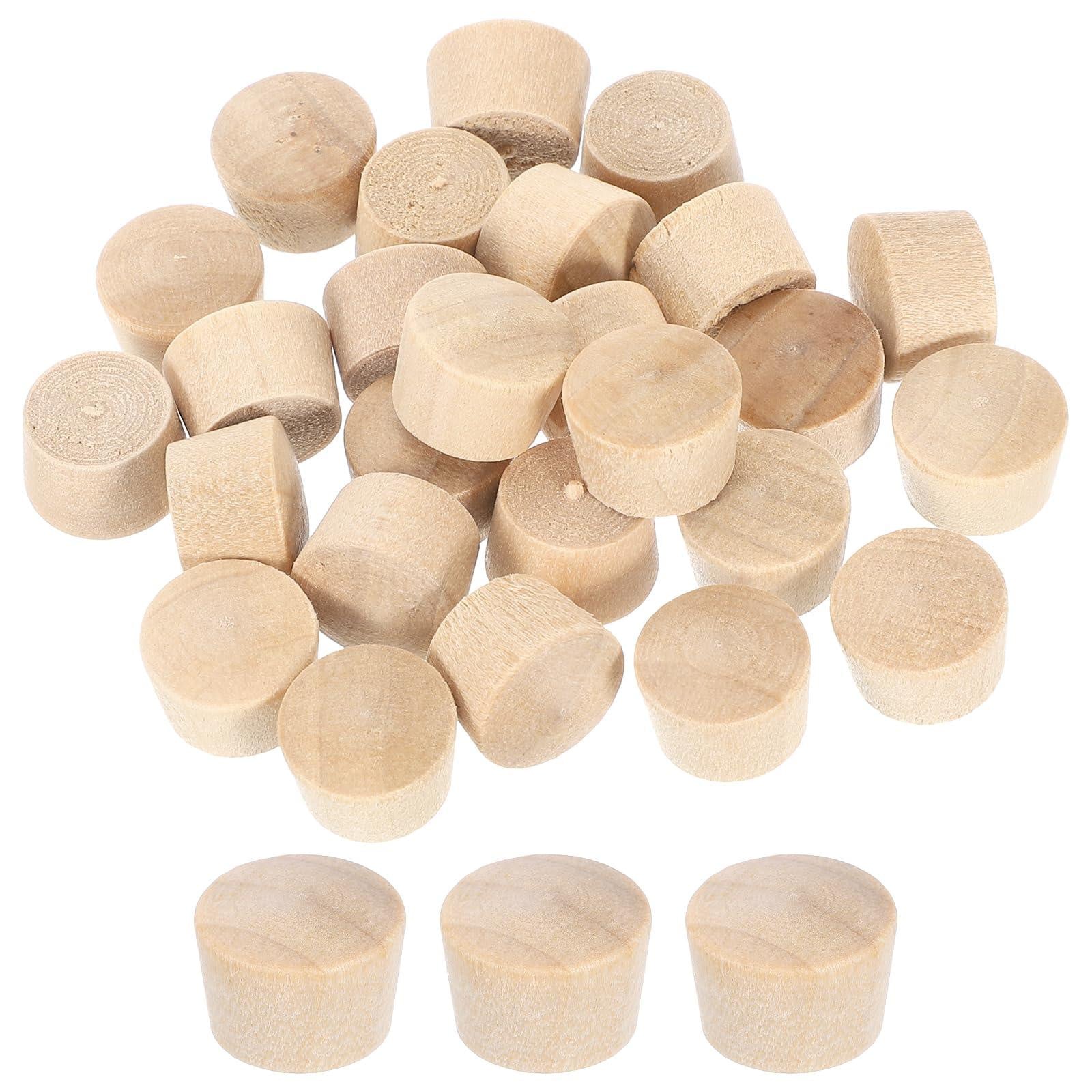 Dripio 26 houten pluggen met platte kop, 11 mm, geschikt voor hardhout en meubels