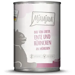MjAMjAM – DUO 400g MjAMjAM Katze 6x400g DUO Ente und Hühnchen mit Möhrchen