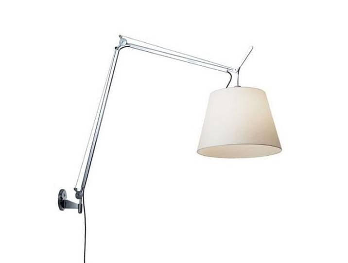 Tolomeo Mega Applique Murale avec Variateur Ø320 Aluminium/Blanc - Artemide - Salon / séjour