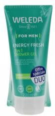 Weleda Homme Gel Douche Energy Fresh Dynamisant 3en1 2 x 200 ml - Lot 2 x 200 ml