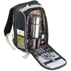 Macma Picknickrucksack mit Isolierflasche aus Edelstahl mit integrierter Kühltasche