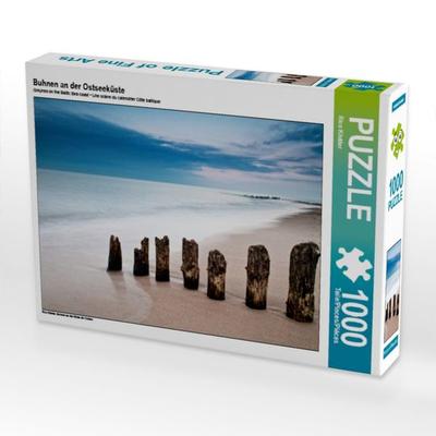 CALVENDO Puzzle Buhnen an der Ostseeküste | 1000 Teile Lege-Größe 64x48cm Foto-Puzzle für glückliche Stunden