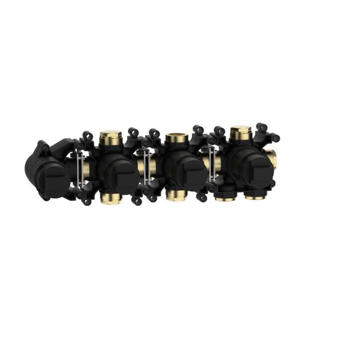 Herzbach MODUL7 Einbaukörper 70.720003.1.09 PUSH-Thermostat 2 Verbraucher