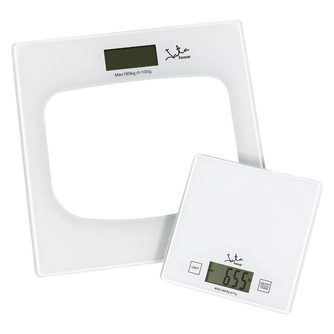 Jata Digital bathroom scales P111 180 Kg White Glass (P111)