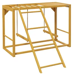 Hühner-Spielgerüst aus Holz, Spielplatz für Hühner mit Schaukeln und Leiter