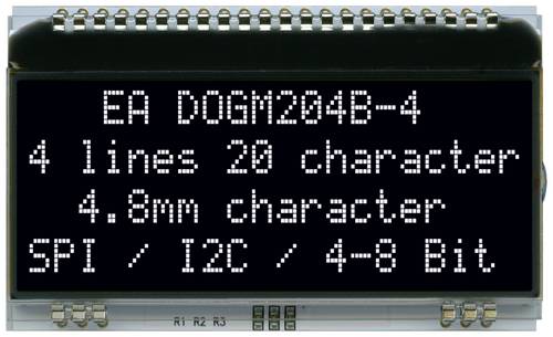 DISPLAY VISIONS 7-Segment-Anzeige 4.80mm 3.3 V, 5V Ziffernanzahl: 4 EADOGM204S-A