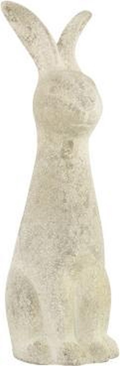 Cosy @ Home Konijn Aardewerk Beige Hoogte: 40 cm