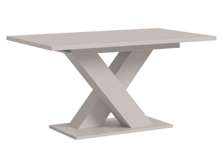 Esstisch Motion ausziehbar X-Fußgestell Kaschmir 150(190)x90