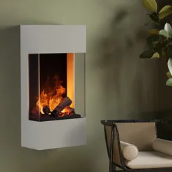 muenkel design Turan [Elektrokamin Opti-myst]: Seidengrau - ohne Dekobox