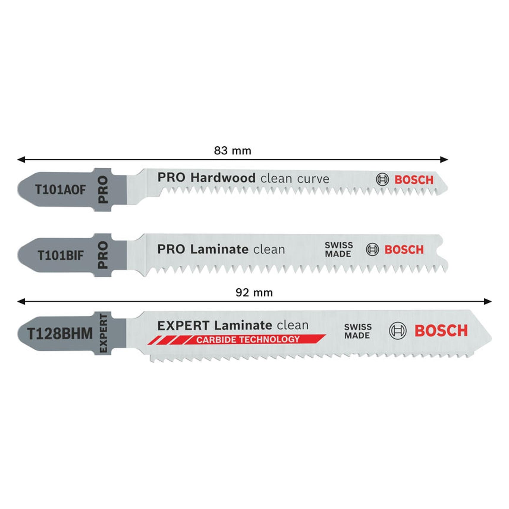 Bosch Professional PRO Laminate Stichsägeblatt Set, 15-tlg. (2607011947)
