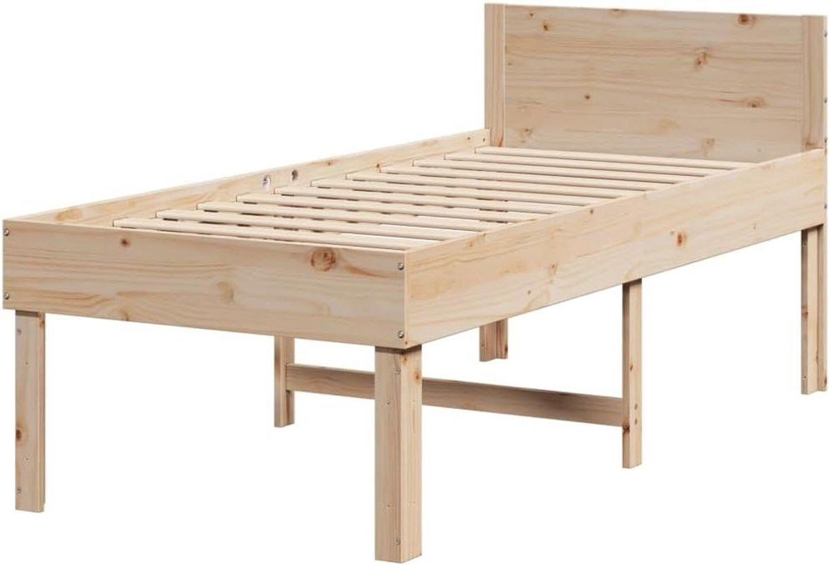 Massief houten stapelbed voor volwassenen - B/D/H: 90 x 190 cm - Naturel