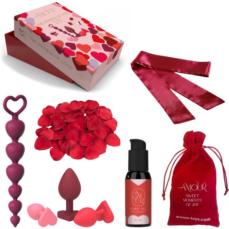 Dream Toys Amour The Passion Of Love Alluring Anal Kit set d’accessoires érotiques 8 pcs