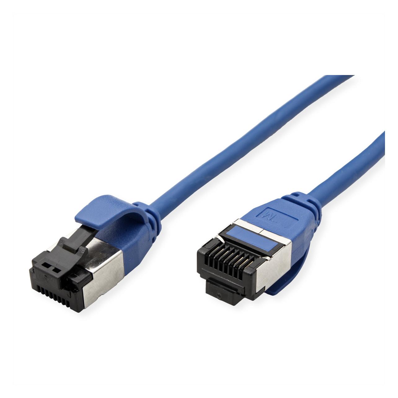 Roline U/FTP P-Kabel Kat 8.1, blau, 2.0m PoE, Slim (U/FTP, CAT8.1, 2 m) (21.15.3255)