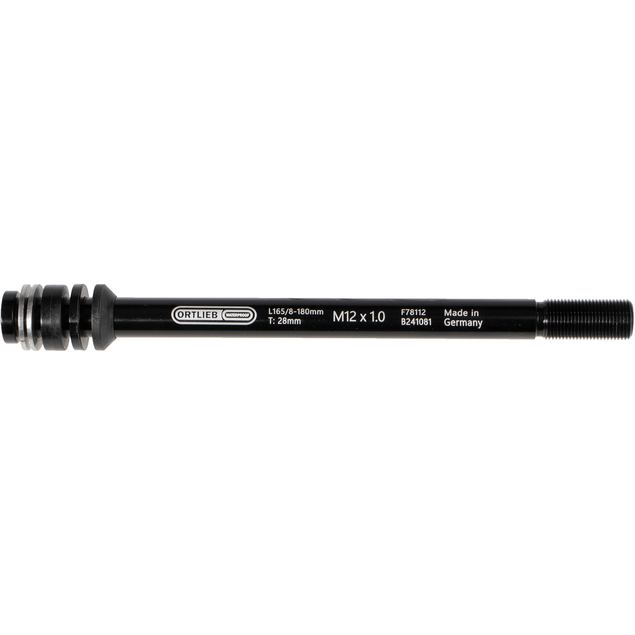 Ortlieb Thru Axle M6-Connector Fahrradzubehör schwarz Größe 1.75mm