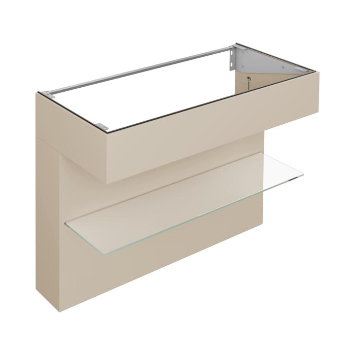 Keuco Edition 11 Art Waschtischunterschrank 32510521200 120x87x49cm, mit Ablage, Lack seidenmatt, sand