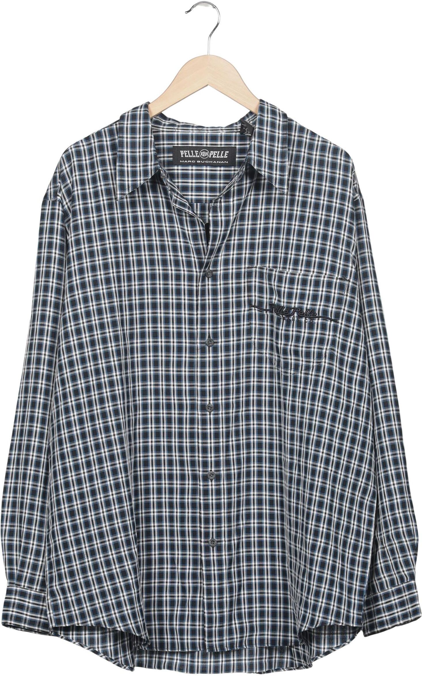 pelle pelle Herren Hemd, Mehrfarbig, Gr. 47, Synthetik / Viskose - Second Hand