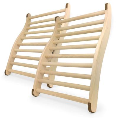 Gravidus 2er Set Rückenlehne ergonomische S-Form Sauna & Infrarotkabine