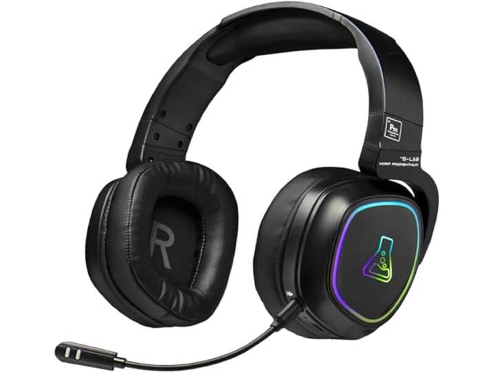 Cuffie da gioco - THE G-LAB - KORP-PROMETHIUM - Wireless + Bluetooth - Compatibile con PC, PS4, XboxOne - Nero