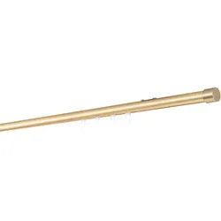 20mm,1-läufig,Profil,Wandträger mini,Endstück cap Farbe: Messing-Matt, Größe: 130cm