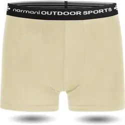 NORMANI OUTDOOR SPORTS Herren Merino Boxershorts Adelaide, Größe XXL in Weiß Weiß