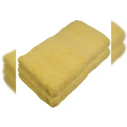 Miamar® Handtuch Handtücher Saunatuch Saunatücher 2er Set 80 x 200 Gelb