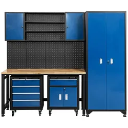 KRAFT WERKZEUGE Garagenschrank 6 tlg. Blau