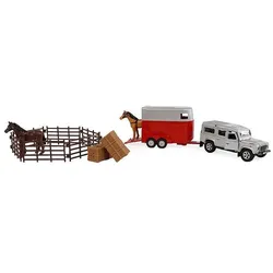 Kinder Globe Land Rover mit Pferdeanhänger