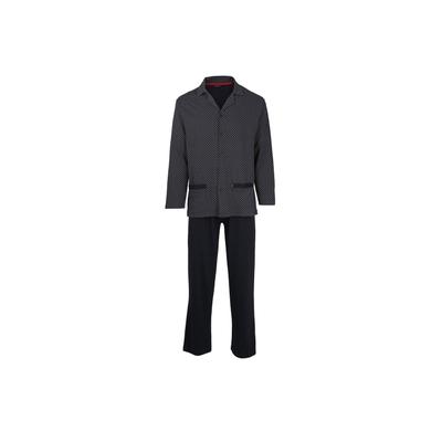 Schlafanzug GÖTZBURG "Pyjama", Herren, Gr. XXL, blau, Obermaterial: 100% Baumwolle CO., Homewear-Sets Schlafanzug