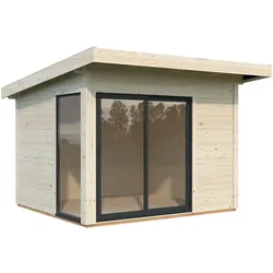 Palmako Gartenhaus Andrea 7,5 m2 Slide Plus - 44 mm naturbelassen
