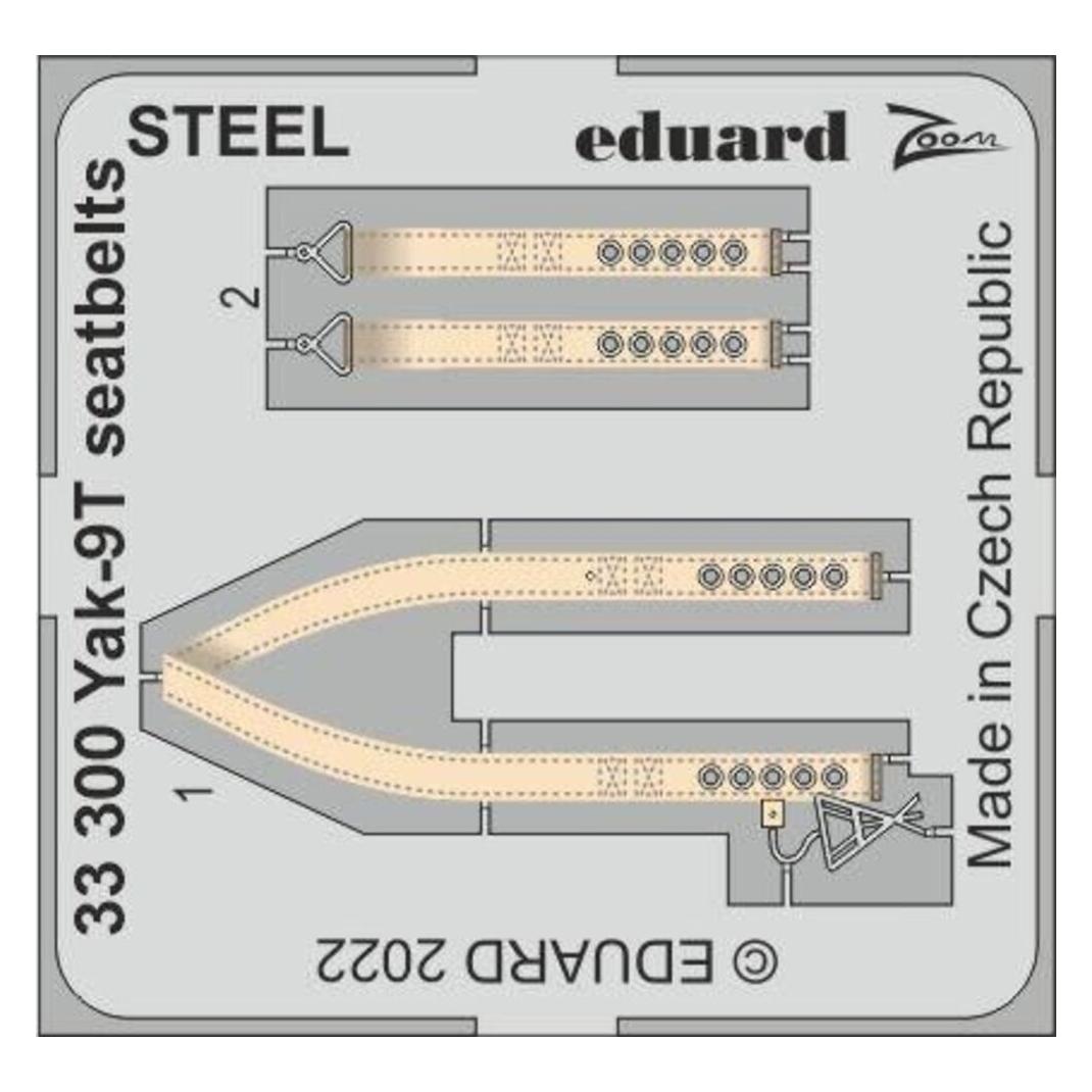 Eduard Yak-9T seatbelts STEEL (33300)