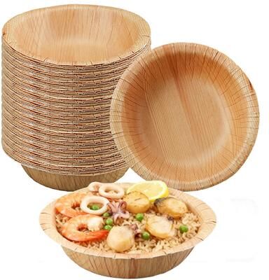 The Handy Homestead Microwave Safe Disposable Paper Bowls Wood Grain Design wood Grain Pattern