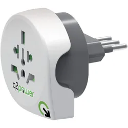 Q2 Power, Reiseadapter, World to Italy