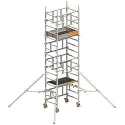 Layher Rollgerüst Solotower mit dem Sicherheitsaufbau P2 Safety Plus 5,15m AH