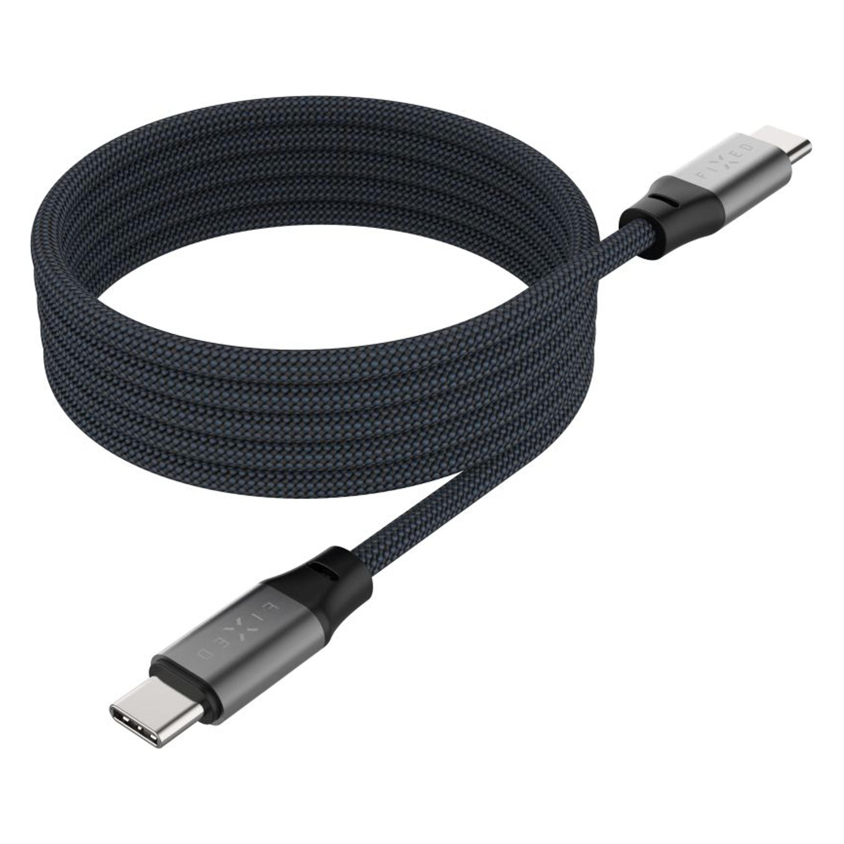 Fixed Magnetisches Ladekabel USB-C auf USB-C 1.2m 240W (1.20 m, USB 2.0, 240 W) (FIXDBM-CC12-GR)