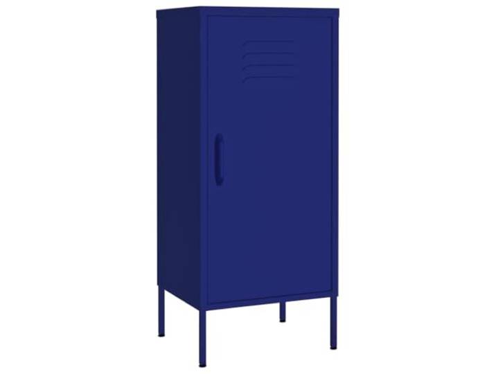 Aufbewahrungsschrank, Stahl, Marineblau, 42,5 x 35 x 101,5 cm, mit 2 Etagen Robuster Stahl, verstellbare Einlegeböden, Stabilitätsstufen, einfache Wartung, vielseitige Aufbewahrung