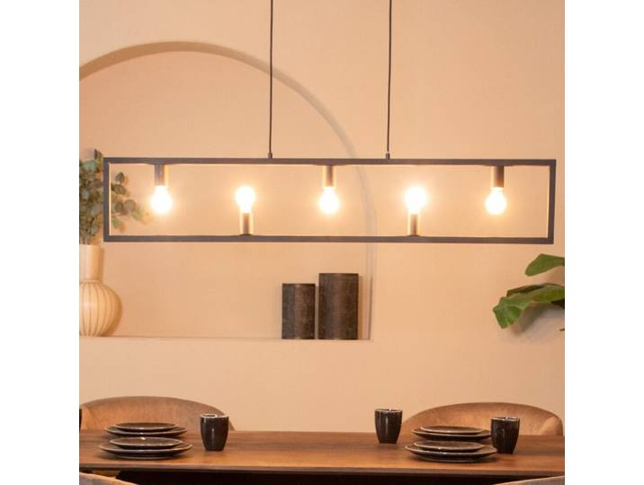 LABEL51 Hanglamp Quadrato - Zwart - Metaal - Hanglamp