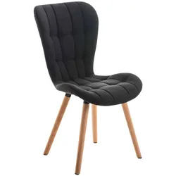 CLP Stuhl Elda Stoff natura   Farbe: schwarz