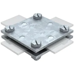 Kreuzverbinder flach für Flachleiter FL= 30mm ohne Zwischenplatte OBO Bettermann