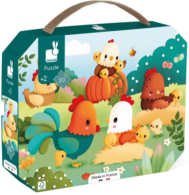 Puzzle Bienvenue à la Basse-cour 20 pcs - Janod