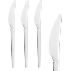 50x BIO Messer aus CPLA wiederverwendbar weiß 16.6cm