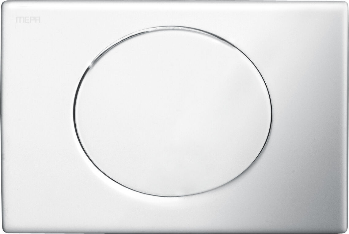 Mepa MEPAellipse plaque de déclenchement 420705 chrome mat, pour réservoir encastré A21/E21, Start /stop