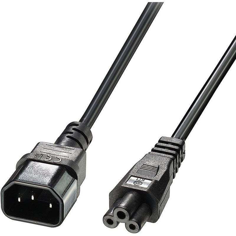 5.00m Lindy IEC-Netzkabel C14 an C5