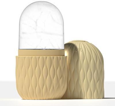 Uplift Essentials Ice Roller For Face And Eye Skin Care yellow